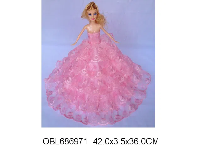 11.5寸实身婚纱芭芘 主体衣服1款1色混装_OBL686971