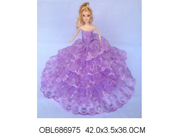 11.5寸实身婚纱芭芘 主体衣服1款1色混装_OBL686975