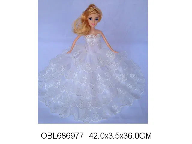 11.5寸实身婚纱芭芘 主体衣服1款1色混装_OBL686977