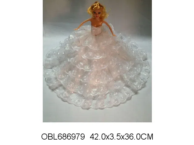 11.5寸实身婚纱芭芘 主体衣服1款1色混装_OBL686979