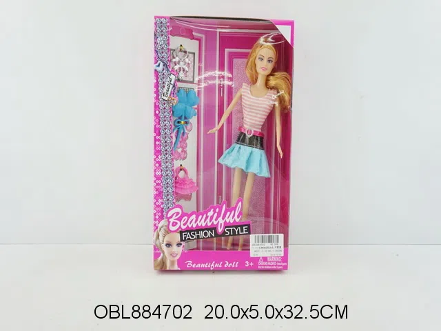 11.5寸实身芭芘配饰品 主体衣服1款多色混装_OBL884702