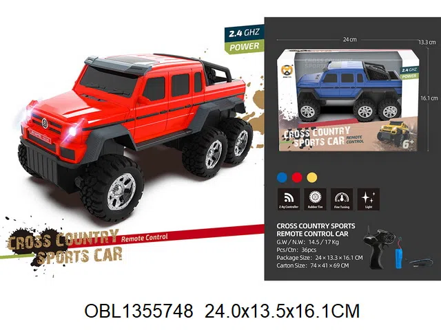 4通遥控车配USB线 车身3.7V锂电池包电 遥控器2*AA无包电 3色混装  2.4G_OBL1355748