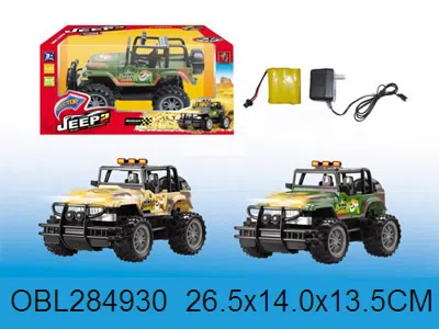 1:20四通遥控迷彩越野车带充器充电电池 2色混装_OBL284930