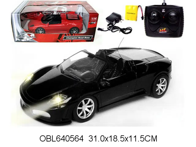1:18四通遥控车带灯光音乐配充电器 车身包电 遥控器无包电 27频率_OBL640564
