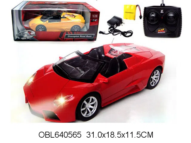 1:18四通遥控车带灯光音乐配充电器 车身包电 遥控器无包电 27频率_OBL640565
