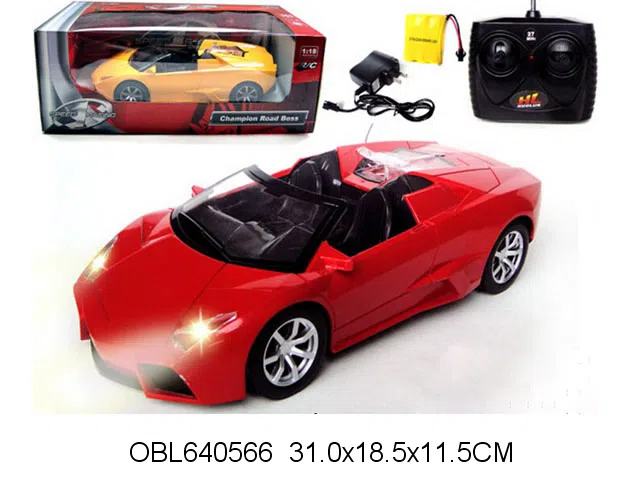 1:18四通遥控车带灯光配充电器 车身包电 遥控器无包电 27频率_OBL640566