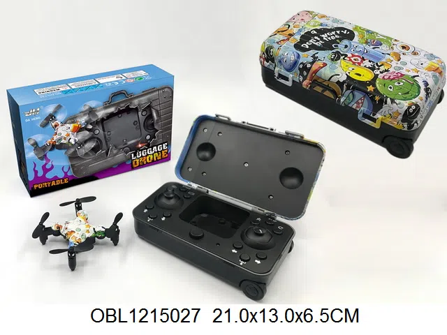 2.4G遥控行李箱迷你四轴飞行器带30万WIFI实时传输像素摄像头 手势拍照 录像 无头模式 一键返航 重力感应飞行  定高 机身3.7V电池包电 遥控器2*AAA无包电_OBL1215027