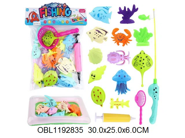 磁性钓鱼套装 充气池 出货无充气_OBL1192835