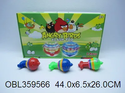 12粒庄陀螺带灯光音乐 包电 愤怒的小鸟_OBL359566