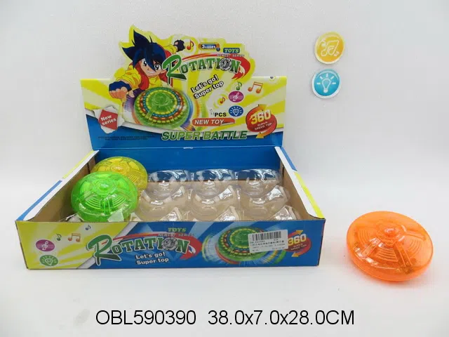 12粒庄电动漂移陀螺带灯光音乐 无包电_OBL590390