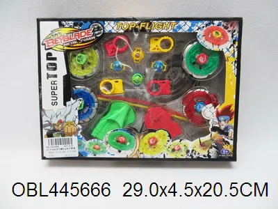 4只庄锌合金陀螺配发射器 4款混装_OBL445666