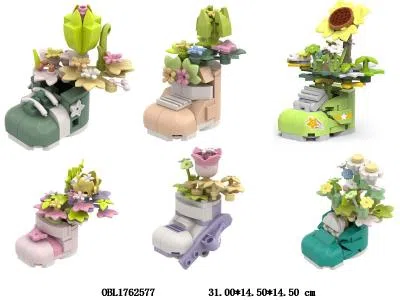 益智积木花 6款混装 6小盒装1展示盒_OBL1762577