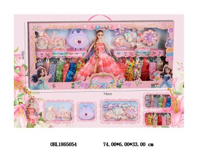 11.5寸实身活动关节芭芘套装 主体衣服1款1色 2款混装_OBL1865054