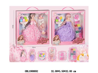 11.5寸实身活动关节芭芘套装 主体衣服1款1色 2款混装_OBL1908892