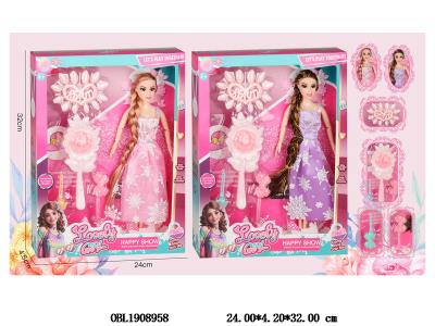 11.5寸实身活动关节芭芘套装 主体衣服1款1色 2色混装_OBL1908958