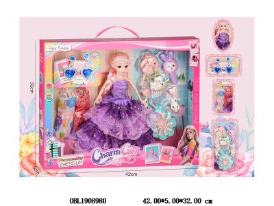 11.5寸实身活动关节芭芘套装 主体衣服1款1色_OBL1908980