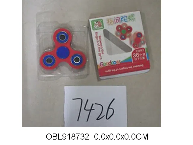 木制指尖陀螺 4色混装_OBL918732